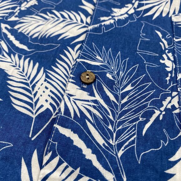 Coofandy Short Sleeve Button Down Hawaiian Shirt Blue Mens Size XL Brand New - Picture 5 of 9